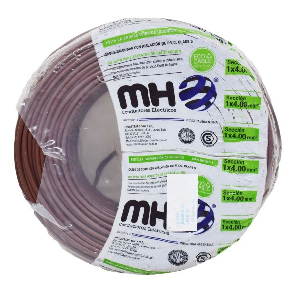 Unipolar 4mm MH marron