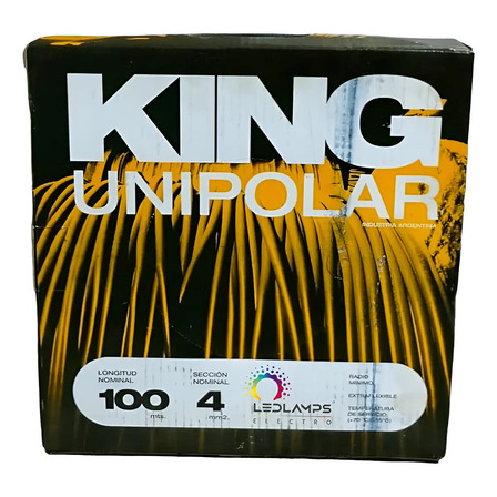 Unipolar king 4mm rojo